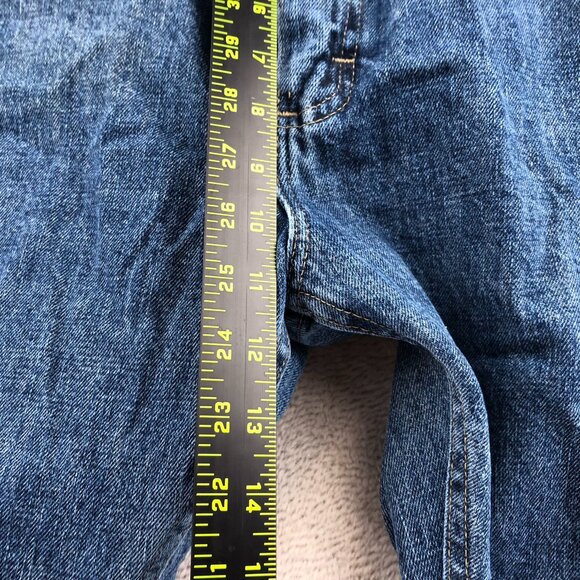 Wrangler Men Jeans Size 38x30 Blue Denim Classic Straight Leg Casual 100% Cotton - Picture 6 of 14